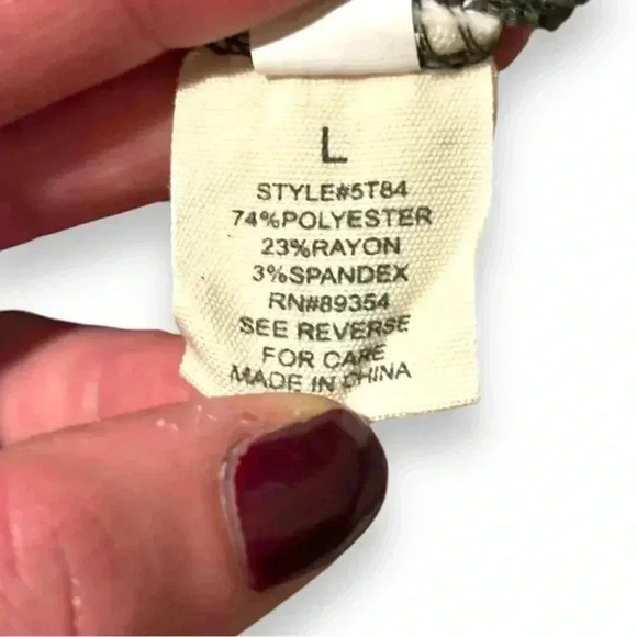 Ultra Flirt Size Large Green Lightweight Long Sleeve Simple Midi Sweater Dress - Picture 14 of 15